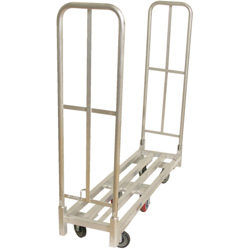 U-Boat Platform Truck, 59-1/2" L x 16" W, 1750 lbs. Capacity, Polyurethane Casters Cam Industrial