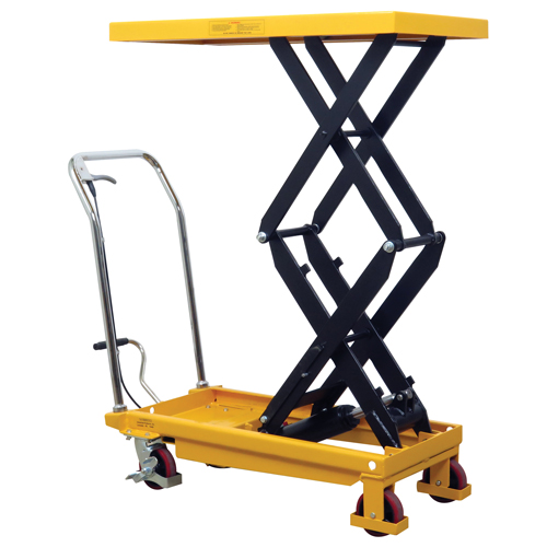 Hydraulic Scissor Lift Table, 19.5" L x 35.5" W/35-1/2" L x 19-1/2" W, Steel, 770 lbs. Capacity Cam Industrial
