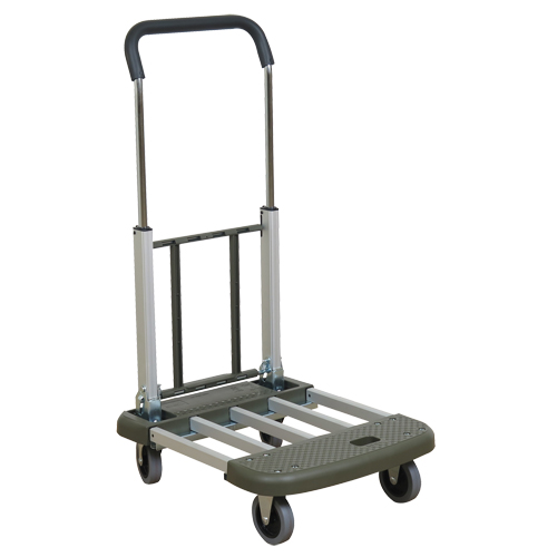 Telefolding Platform Truck, Aluminum, 330 lbs., 29-1/2" L x 17-1/2" W, 36-1/2" High Cam Industrial