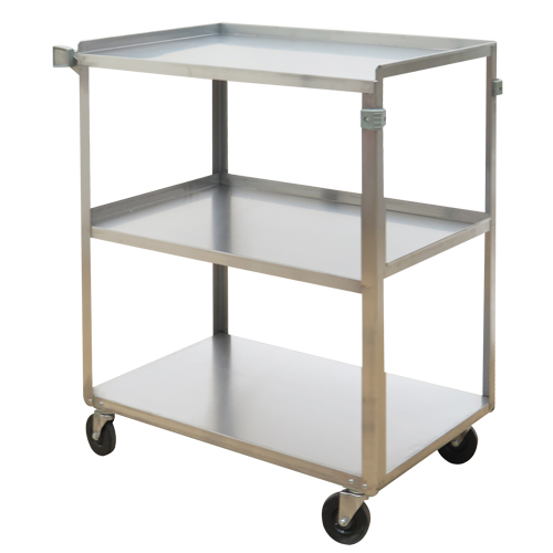 Shelf Carts, 3 Tiers, 17-5/8" W x 33" H x 27-1/8" D, 300 lbs. Capacity Cam Industrial