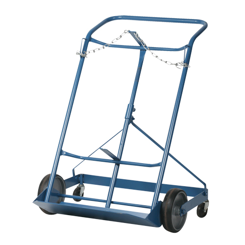 Chariot professionnel CC-2 pour deux bouteilles de gaz, Roues Caoutchouc moul&eacute;, Base de 16-7/8" la x 7-1/4" lo, 500 lb Cam Industrial