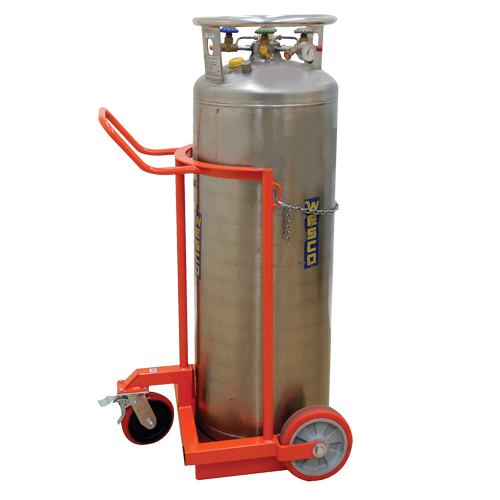 Large Liquid Gas Cylinder Truck LCC, Polyurethane Wheels, 20" W x 20" D Base, 1000 lbs. Cam Industrial