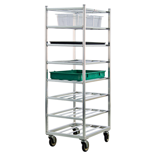 Shelf Cart, 8 Tiers, 20-7/8" W x 67" H x 27" D, 600 lbs. Capacity Cam Industrial