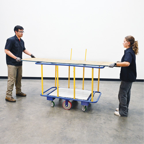 Chariot horizontal pour panneaux, 63-7/16" x 28-1/2" x 40-15/16", Capacit&eacute; 2000 lb Cam Industrial