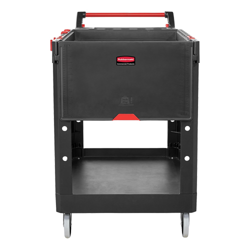 Chariot utilitaire robuste et polyvalent, 2 tiers, 25-1/5" x 36" x 51-1/2", Capacit&eacute; 500 lb Cam Industrial