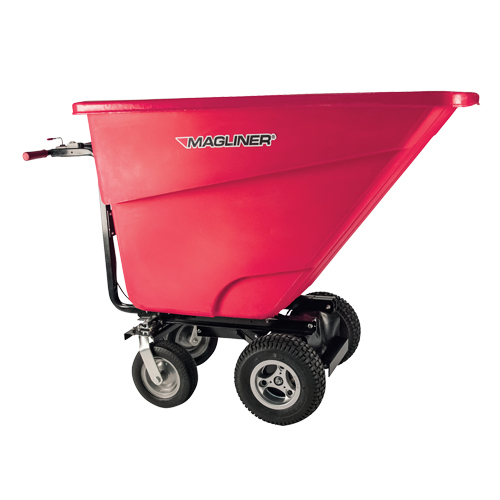 Motorized Tilt Truck, 13,5 pi³ Capacity, 45" H x 27" W x 68" D Cam Industrial