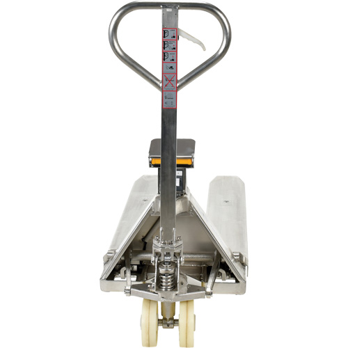 Scale Pallet Truck, 45.69" L x 21.875" W, 5000 lbs. Cap. Cam Industrial
