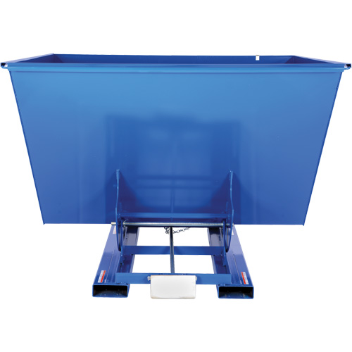 Conteneur autobasculeur, Acier, 2-1/2 vg³, Bleu Cam Industrial