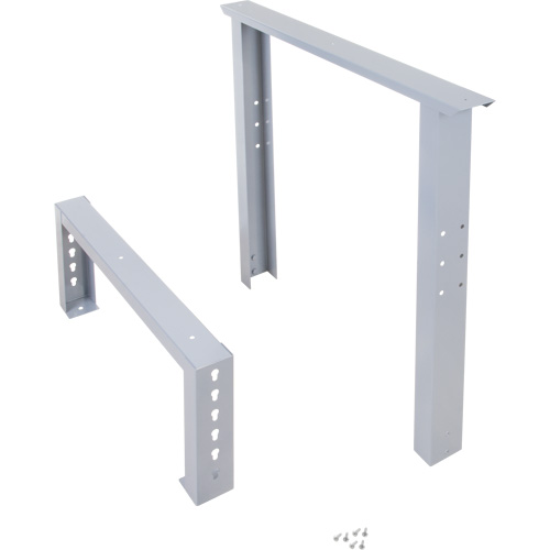 Pattes d'&eacute;tabli pour service industriel, Acier, 30" p x 34" h, Simple Cam Industrial