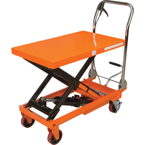 Hydraulic Scissor Lift Table, 32" L x 19-3/4" W, Steel, 660 lbs. Capacity Cam Industrial
