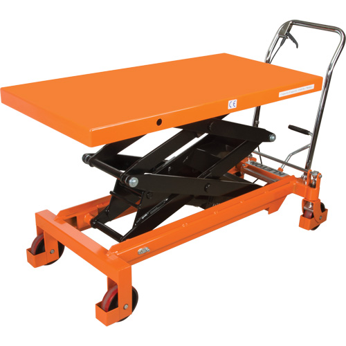 Table &eacute;l&eacute;vatrice &agrave; ciseaux hydraulique, 48" lo x 24" la, Acier, Capacit&eacute; 1540 lb Cam Industrial