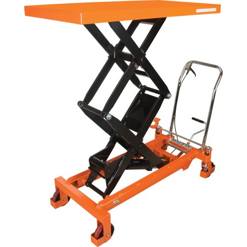 Table &eacute;l&eacute;vatrice &agrave; ciseaux hydraulique, 48" lo x 24" la, Acier, Capacit&eacute; 1540 lb Cam Industrial