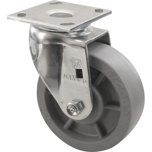 Roulette Emaxx, Pivotant, 4" (101,6 mm), Envirothane, 1000 lb (453,6 kg) Cam Industrial