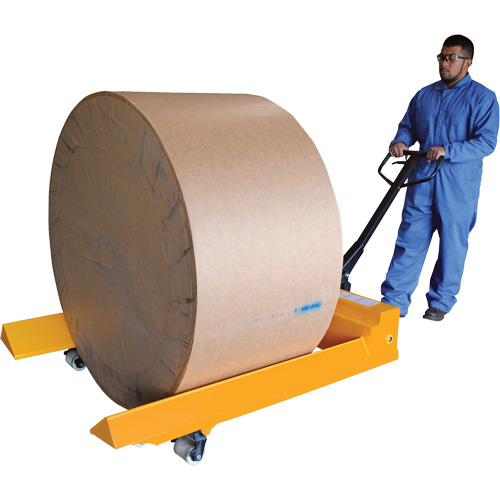 Transpalette pour mat&eacute;riaux en rouleaux, Acier, 48" lo x 7,5" la, Capacit&eacute; 4000 lb Cam Industrial
