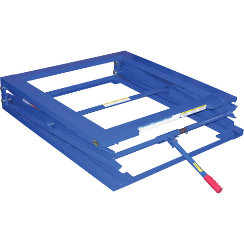 Support de palette ajustable, 42-1/2" lo x 40" la, Capacit&eacute; 5000 lb Cam Industrial