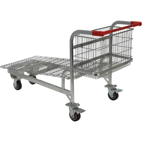 Chariot en treillis emboîtable, Acier, 28-3/4" x 37-1/16" x 59-5/8", Capacit&eacute; 275 lb Cam Industrial