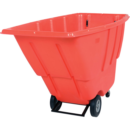 Chariot basculeur, Poly&eacute;thyl&egrave;ne, 0,5 vg³, Capacit&eacute; de charge de 450 lb Cam Industrial