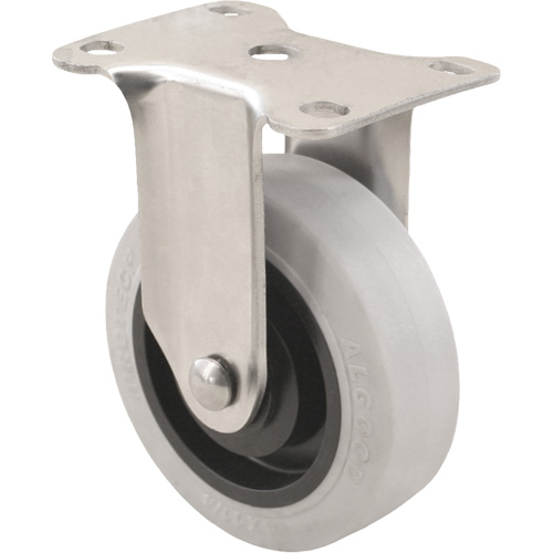 Roulette 2309, Fixe, 5" (127 mm), Gris Envirothane, 350 lb (158,8 kg) Cam Industrial