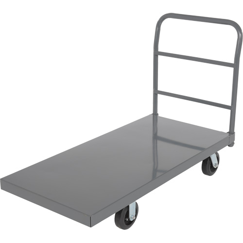 Platform Truck, 48" L x 24" W, 2000 lbs. Capacity, Rubber Casters Cam Industrial