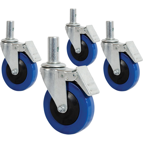 Mini 4" Casters with Locking Pin Cam Industrial
