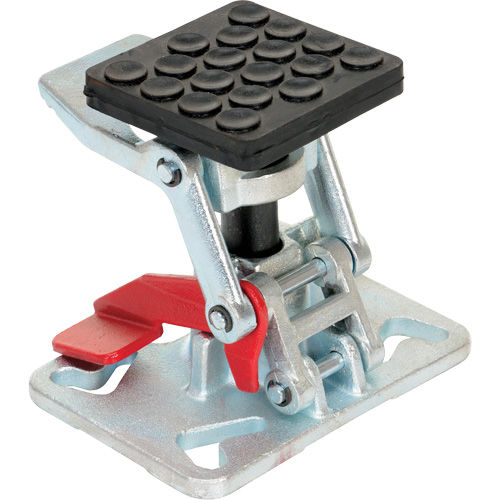 Heavy-Duty Adjustable Height Floor Lock, 8" Extended Height, 5-1/2" Retracted Height, Steel Cam Industrial