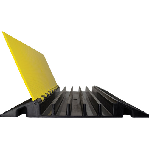 Powerhouse Heavy-Duty Straight Cable Protector, 5 Channels, 36" L x 19.75" W x 2.25" H Cam Industrial