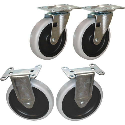 Flat Shelf Cart Caster Kit Cam Industrial