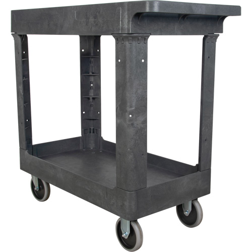 Chariot utilitaire pour l'entretien, 2 tiers, 16-1/2" x 32-1/2" x 34-1/2", Capacit&eacute; 550 lb Cam Industrial
