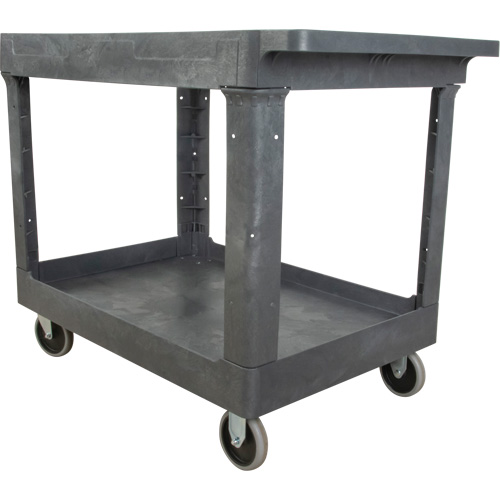 Utility Service Cart, 2 Tiers, 24-5/8" x 32-1/2" x 40", 550 lbs. Capacity Cam Industrial