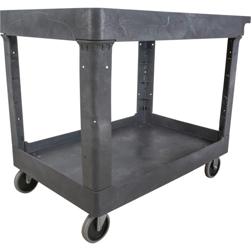Utility Service Cart, 2 Tiers, 24-5/8" x 32-1/2" x 40", 550 lbs. Capacity Cam Industrial