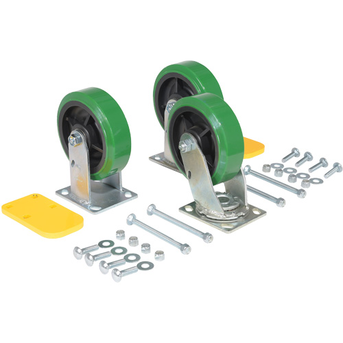 H Series Self-Dumping Hopper Caster Kit Cam Industrial