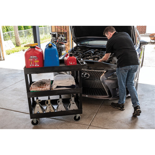 Tub Cart, 3 Tiers, 35-1/4" x 37-1/4" x 18", 375 lbs. Capacity Cam Industrial