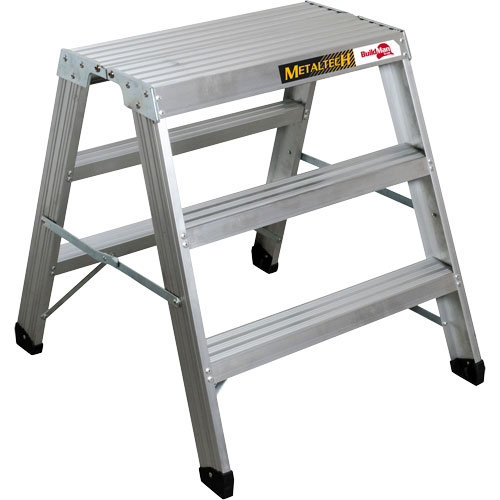 Poste de travail chevalet de sciage portatif, Cadre Aluminium, 12-1/4" p x 36" h Cam Industrial