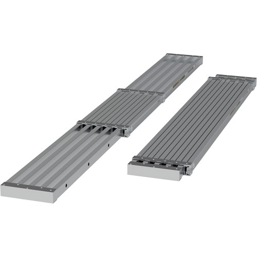 Planche de travail t&eacute;lescopique, 108" la x 12" pr, Capacit&eacute; de 250 lb, D&eacute;mont&eacute; Cam Industrial