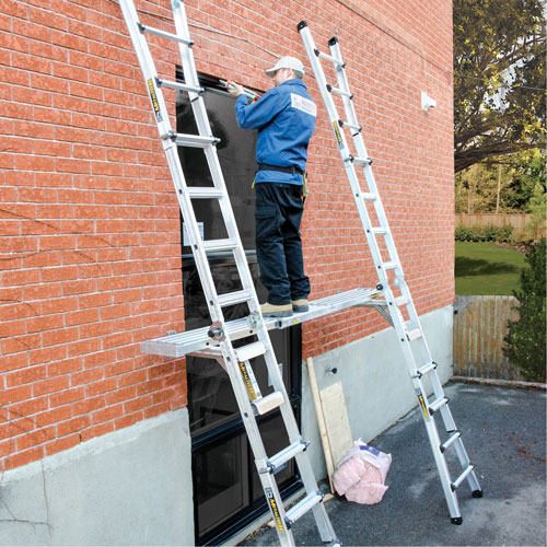 Telescoping Work Plank, 156" W x 12" D, 250 lbs. Capacity, Knocked Down Cam Industrial