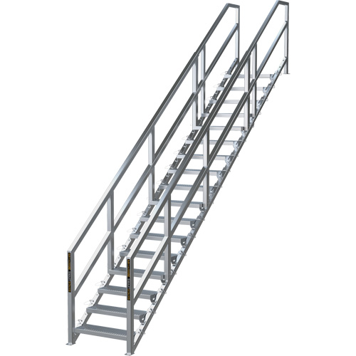 Syst&egrave;me d'escalier modulaire pour la construction de 17-21 marches SmartStairs, 157-1/2" ha Cam Industrial
