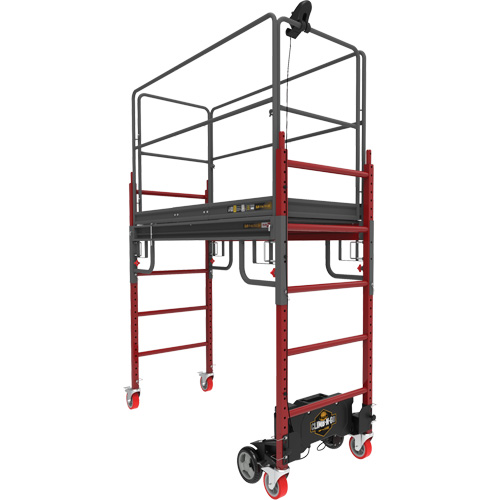 Complete Motorized Buildman 6' Baker Scaffold Kit, 31" D x 118-3/4" H Cam Industrial