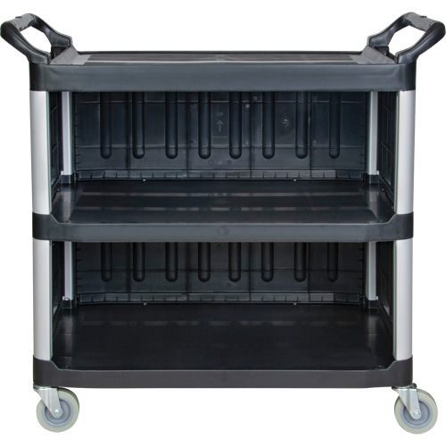 Utility Cart, 3 Tiers, 19-3/4" x 37-1/2" x 40-1/4", 250 lbs. Capacity Cam Industrial