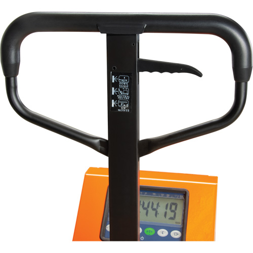 Transpalette &agrave; balance num&eacute;rique, 44,5" lo x 27,75" la, Capacit&eacute; de 4400 lb Cam Industrial