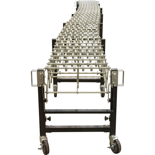 Expandable Conveyor, 18" W x 12' L, 200 lbs. per lin. ft. Capacity Cam Industrial