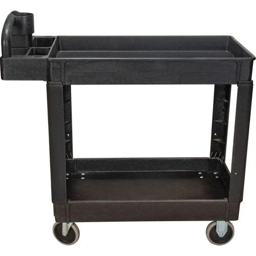 Utility Cart, 2 Tiers, 17-1/8" x 33-1/2" x 37-5/8", 550 lbs. Capacity Cam Industrial