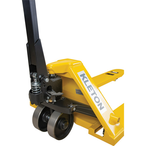 Steel Wheel Pallet Truck, Steel, 48" L x 27" W, 5500 lbs. Capacity Cam Industrial