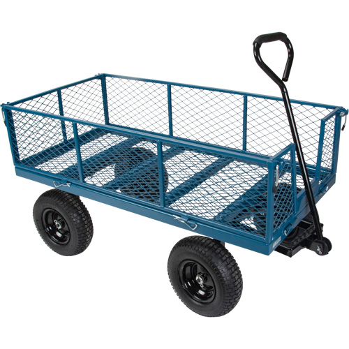 Wagon with Drop Sides, 24" W x 48" L, 800 lbs. Capacity Cam Industrial