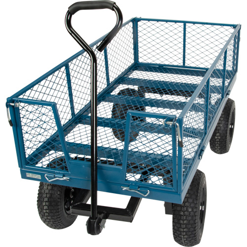 Wagon with Drop Sides, 24" W x 48" L, 800 lbs. Capacity Cam Industrial