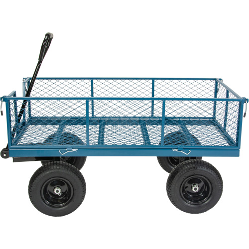 Wagon with Drop Sides, 24" W x 48" L, 800 lbs. Capacity Cam Industrial