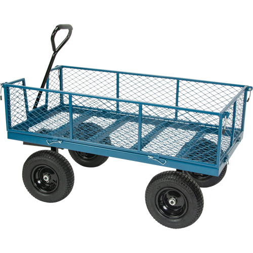 Wagon with Drop Sides, 24" W x 48" L, 800 lbs. Capacity Cam Industrial