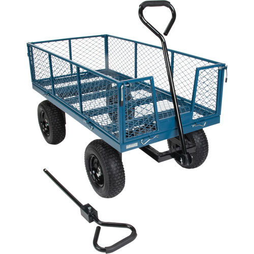 Wagon with Drop Sides, 24" W x 48" L, 800 lbs. Capacity Cam Industrial