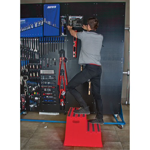 Escabeau industriel, 2 marches, 26" x 22-7/16" x Hauteur 19-11/16" Cam Industrial