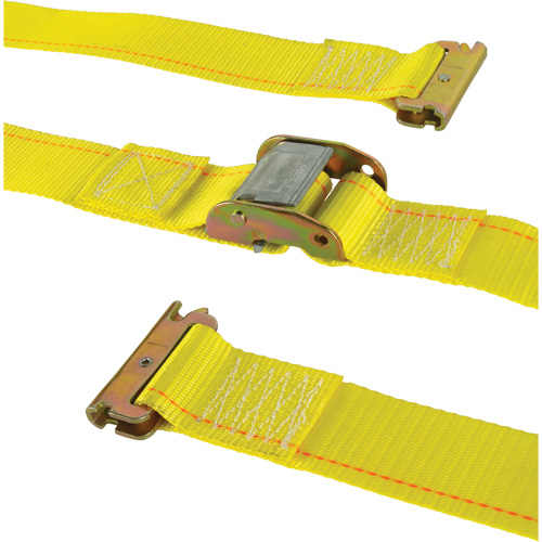 Heavy-Duty Utility Strap, Cam Buckle, 2" W x 12' L, 835 lbs. (379 kg) WLL Cam Industrial