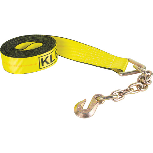 Logistic Strap, Chain Anchor, 3" W x 30' L, 5400 lbs. (2449 kg) Working Load Limit Cam Industrial